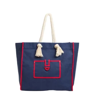 Beach Marine Canvas Bag Navy