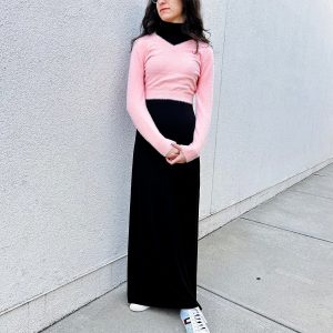 Flamant Rose Mohair Crop V Pullover