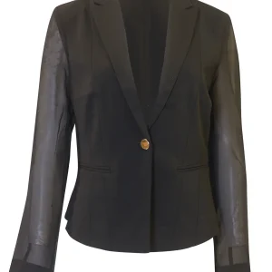 Cache Gold Button Blazer